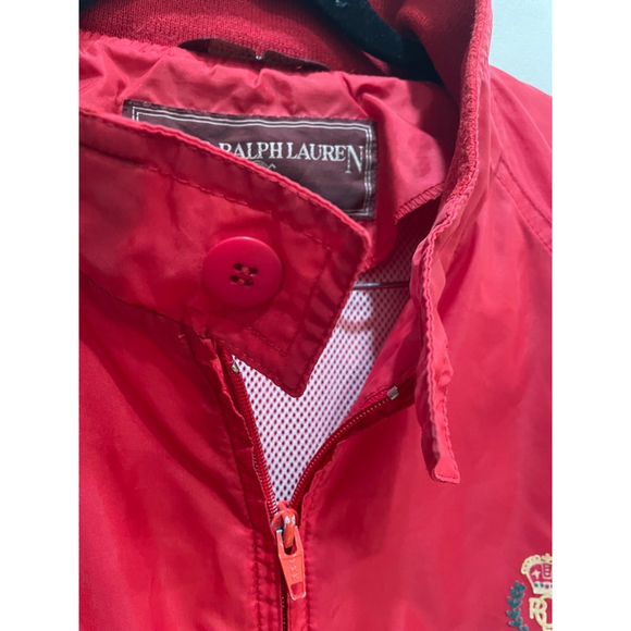 Vintage Chaps Ralph Lauren Zip Windbreaker Crest Jacket Large Old Money Preppy - Picture 5 of 13